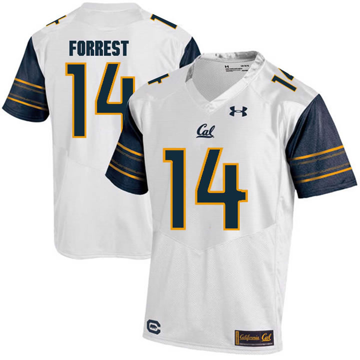 California Golden Bears #14 Chase Forrest White College Football Jersey